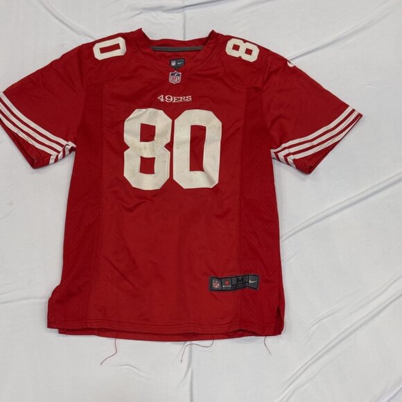 Nike Youth Medium Jerry Rice #80 49ers Jersey – Red - Picture 1 of 2